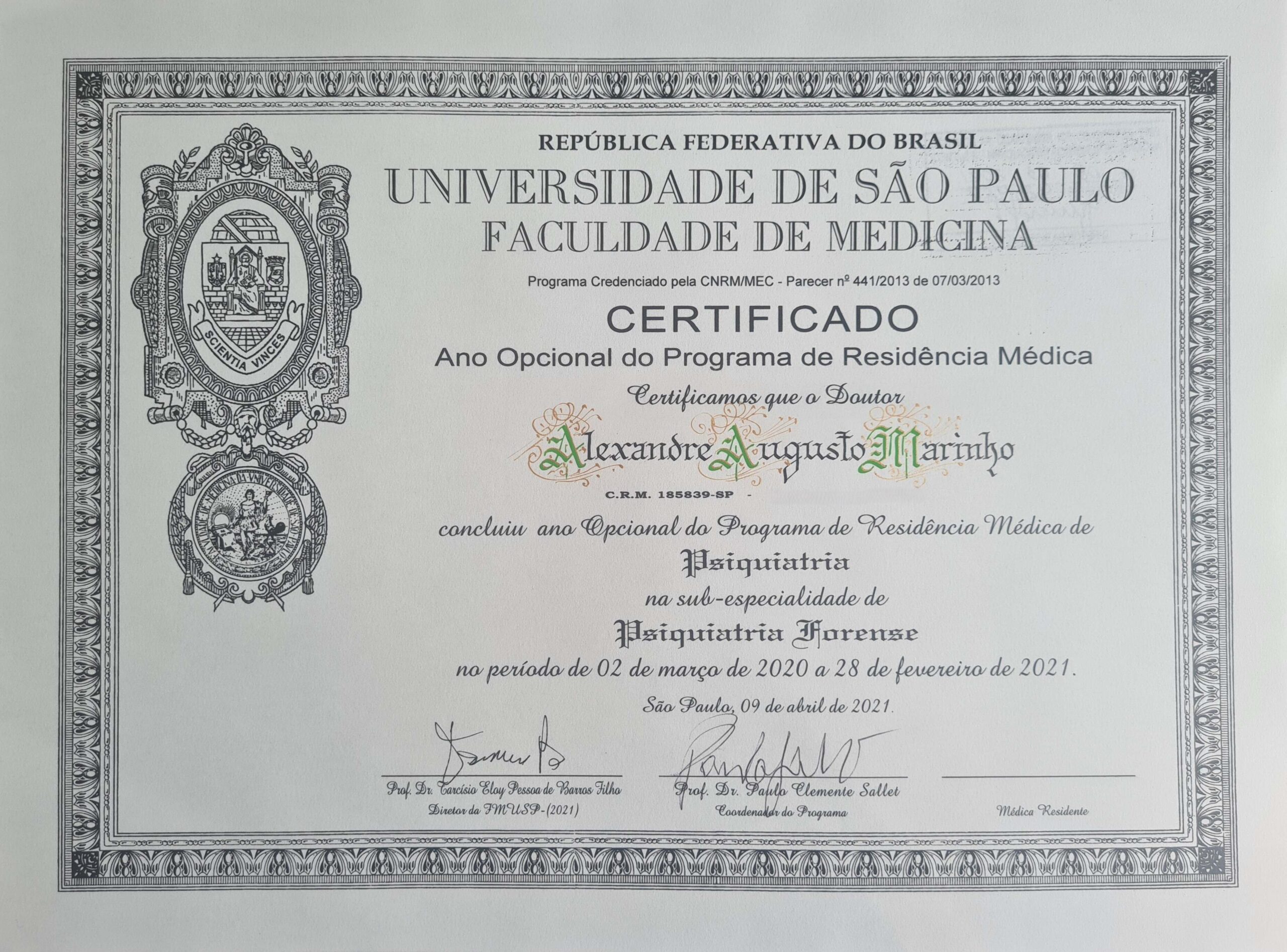 Diploma psiquiatria comp